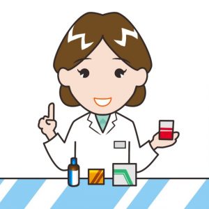 薬の説明をする登録販売者